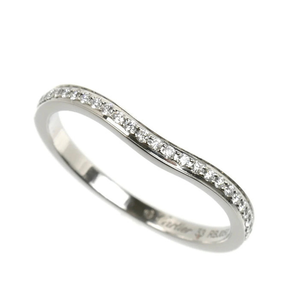 CARTIER Silver Diamond Ring
